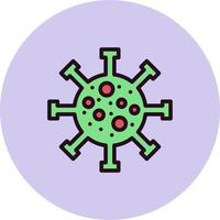 icono de vector de virus