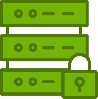 Database Security Vector Icon