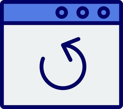 Browser Backup Vector Icon