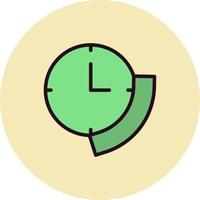 icono de vector de tiempo de período