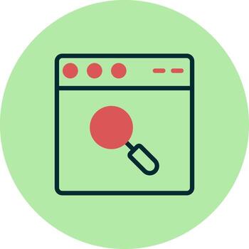 icono de vector de navegador web