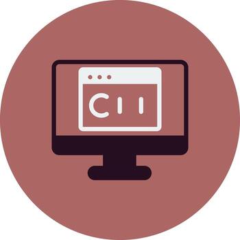 icono de vector de lenguaje de programación