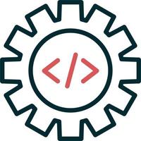 código mejoramiento vector icono