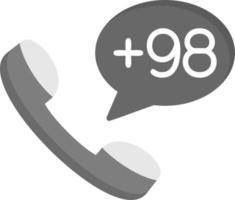 Iran Dial code Vector Icon