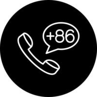 China Dial code Vector Icon