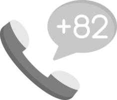 South Korea Dial code Vector Icon