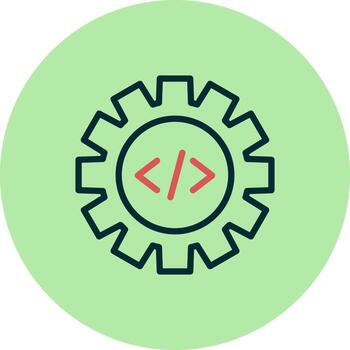 código mejoramiento vector icono