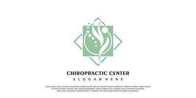 Physio logo with creative and unique element style design premium vector