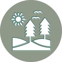 icono de vector de bosque