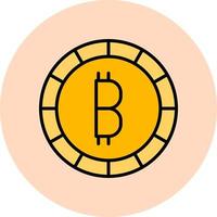 bitcoin criptomoneda vector icono