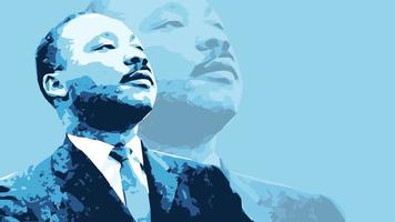 Martin Luther King Day Vector illustration background, banner, or poster. Vector illustration with blue color and copy space area