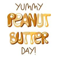 Set of peanut butter elements. Peanuts, splash and pancakes drizzled with maple syrup vector