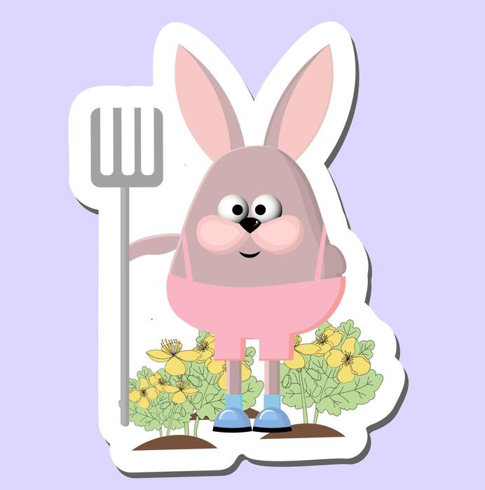 cheerful-funny-rabbit-with-