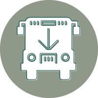 icono de vector de bus