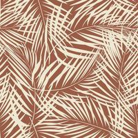 Tropical seamless pattern with palm leaves brunches. Modern abstract design for paper, cover, fabric, print vector