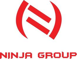 ninja grupo logo vector archivo