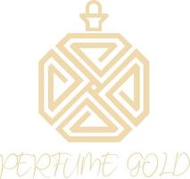 perfume oro logo vector archivo