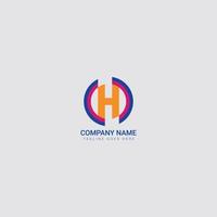 H letter logo with a luxurious shape like broken  truagle and masculine color makes this design unique , modern , simple , elegant. vector