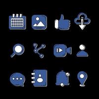 web and social media modern icon illustration vector