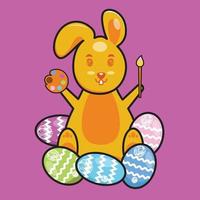 Rabbit Easter Egg vector