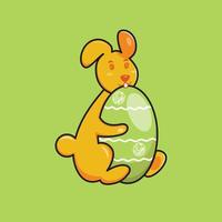 Rabbit Easter Egg vector