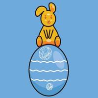 Rabbit Easter Egg vector