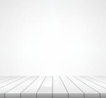 Wood floor pattern and texture for background. Perspective view of wooden floor on white background with area for copy space. Wooden terrace or deck pattern and texture. Vector. vector