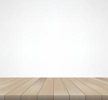 madera piso modelo y textura para antecedentes. perspectiva ver de de madera piso en blanco antecedentes con zona para Copiar espacio. de madera terraza o cubierta modelo y textura. vector. vector