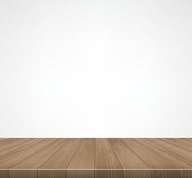 Wood floor pattern and texture for background. Perspective view of wooden floor on white background with area for copy space. Wooden terrace or deck pattern and texture. Vector. vector