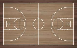 fondo de la cancha de baloncesto. campo de baloncesto. vector. vector