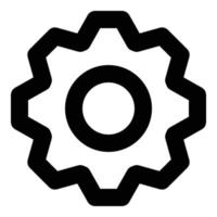 cog wheel icon for web ui design vector