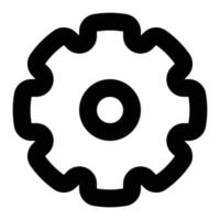 cog wheel icon for web ui design vector