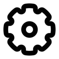 cog wheel icon for web ui design vector