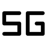 5g icono para web ui diseño vector