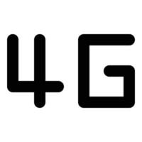 4g icon for web ui design vector