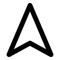 navigation arrow icon for web ui design vector