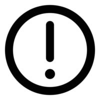 alert icon for web ui design vector