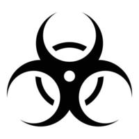 biohazard sign icon for web ui design vector