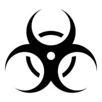 biohazard sign icon for web ui design vector