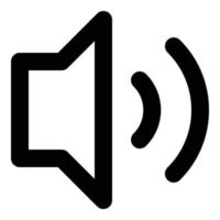 speaker icon for web ui design vector