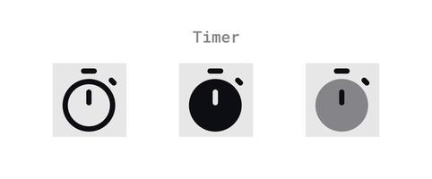 Timer Icons Sheet vector