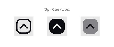 up chevron icons set vector