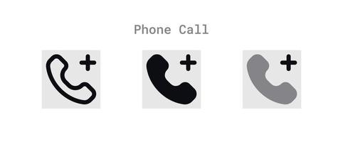 Add Phone Call Icons Sheet vector