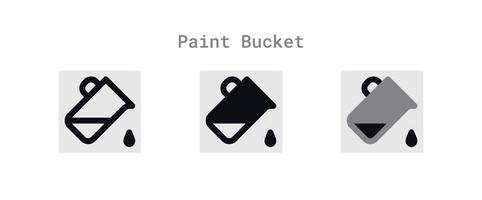 Paint Bucket Icons Sheet vector