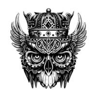 Fierce and Intimidating The Angry Owl Logo that Demands Respect vector