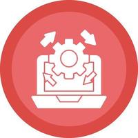 Upgrade Laptop Vector Icon Design