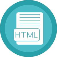 diseño de icono de vector html