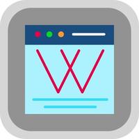 diseño de icono de vector wiki