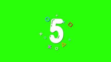 Animation Number for running your vlog videos