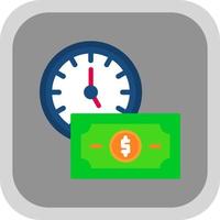 el tiempo es dinero vector icono de diseño